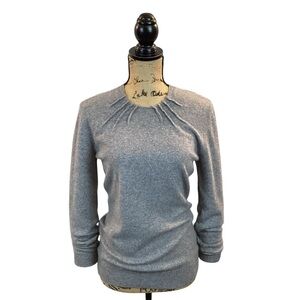 Allude Cashmere Crew Neck Sweater Gray